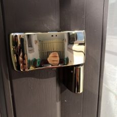 New Brass Hinges fitted to French doors in Eskbank Dalkeith