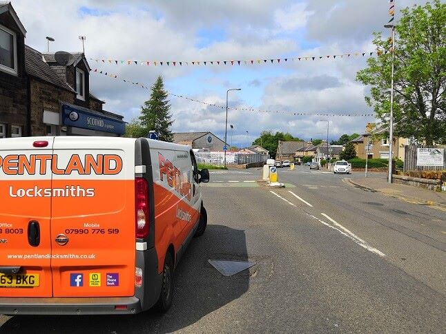 Pentland Locksmiths, trusted local locksmith service in Midlothian, specialising in UPVC door lock repairs, replacements, and home security upgrades for local homeowners.